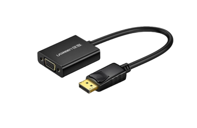 Конвертер UGREEN DP109 DP(m) to VGA(f), 20415, Black