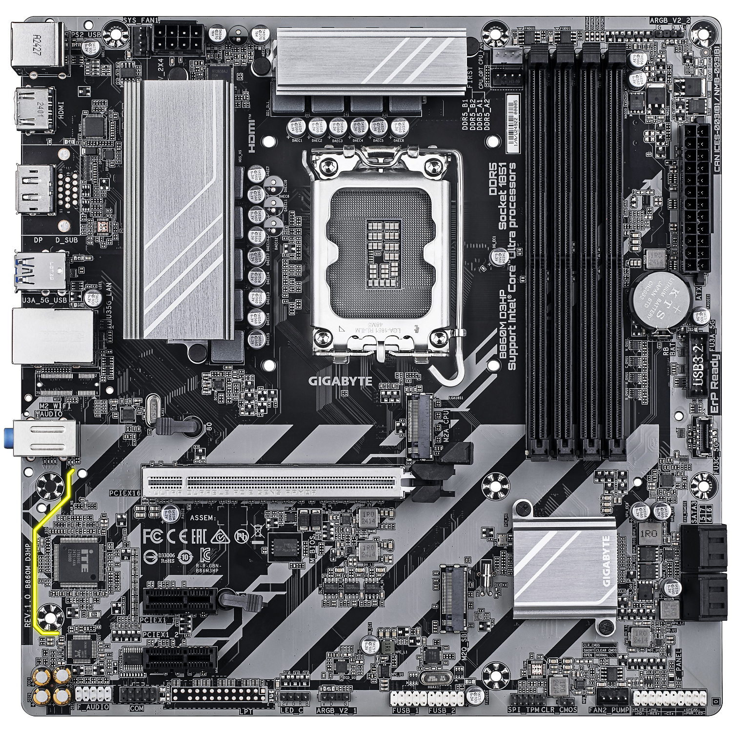 MB Gigabyte B860M D3HP (s1851) DDR5