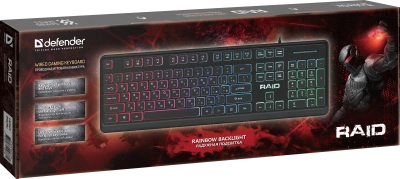 Клавиатура Defender Raid GK-778DL USB