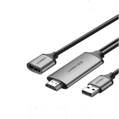 Кабель UGREEN CM151 USB to HDMI Digital AV Adapter 1.5m (Gray). 50291