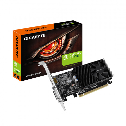 Видеокарта Gigabyte (GV-N1030D4-2GL) GT1030 Low Profile 2G DDR4