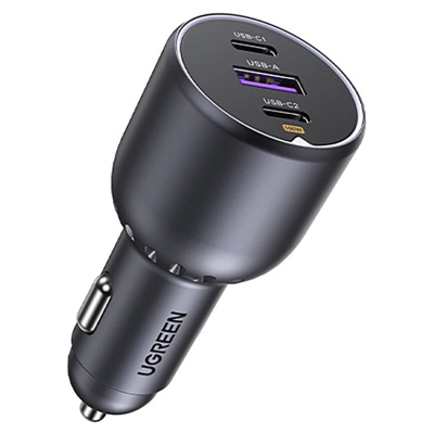 Зарядное устройство автомобильное UGREEN (55511) 2C1A 130W+кабель 1m EC705 фото