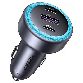 Зарядное устройство автомобильное UGREEN (45843) 2*USB-C+USB-A 30W EC307 купить в Астане