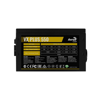 Блок питания P4 (550W) Aerocool VX-550 Plus Stealth