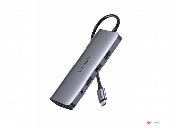 Док-станция 12 in 1 USB Type-C (HDMIх2/VGA/LAN/CardReader/Audio 3.5mm mini jack/USB 3.0 HUB 3 /PD)