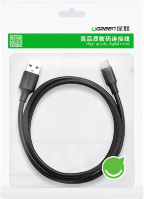 Кабель USB 3.0 - USB C, 5Gbps, 3A, QC 3.0, 1m. US184 (20882) UGREEN