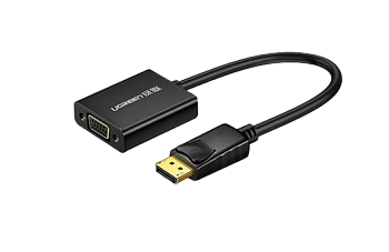 Конвертер UGREEN DP109 DP(m) to VGA(f), 20415, Black