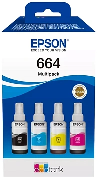 Чернила Epson C13T66464A 664 (L100/L200) (MultiPack) СПЕЦ ЦЕНА купить в Астане