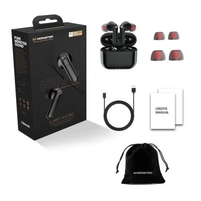 Гарнитура TWS MONSTER Clarity 6.0 ANC Earphone (Black)