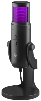 Стрим Микрофон Defender Galactar GMC 250, USB.LED Черный