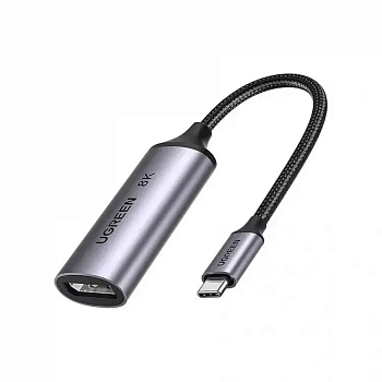 ПереходникUSB 3.1(m) Type C на DisplayPort, 8K@60Hz, CM654 (15575) UGREEN