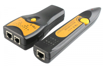 Тестер-Сканер с наушниками для RJ-45, RJ-11 TM-8
