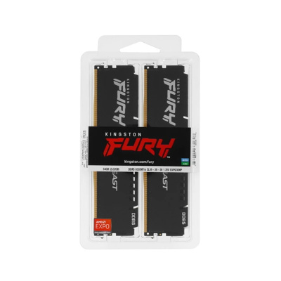 DIMM 64GB DDR5 kit 6000MHz Kingston Fury Beast  (2x32GB) (KF560C36BBEK2-64)