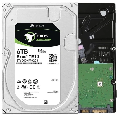 HDD Seagate Exos 7E10  6Tb, SAS 12Gb/s, 3.5", 256MB, 7200 rpm (ST6000NM005B) СПЕЦ ЦЕНА