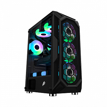 Корпус 1Stplayer X6-BK-4F2C3 Black