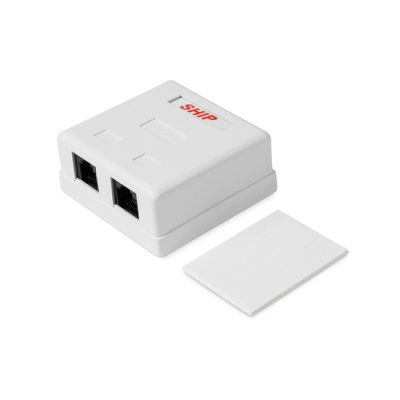 Розетка сетевая 2 портовая   RJ-45/RJ-11 (в стену)