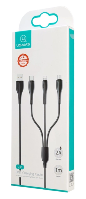 Кабель 3in1 USAMS SJ374USB01 1m