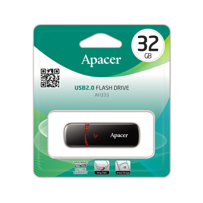 Flash DRIVE USB 32GB AH333 черный (Apacer) USB 2.0