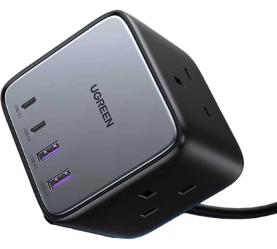 Зарядное устройство Ugreen CD268 65W 2C2A+3роз 1.8m (60113)