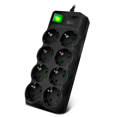 Сетевой фильтр Sven SF-08E-16A 8 розеток 1,8м