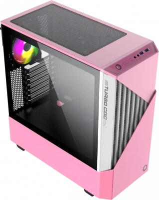 Корпус Midi Tower Gamemax Contac COC,Pink