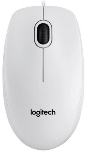 Мышь Logitech B100 Optical USB 910-003360 White