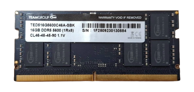 DIMM 16GB DDR5 5600 MHz (for NB) Team Group