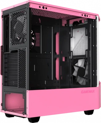 Корпус Midi Tower Gamemax Contac COC,Pink